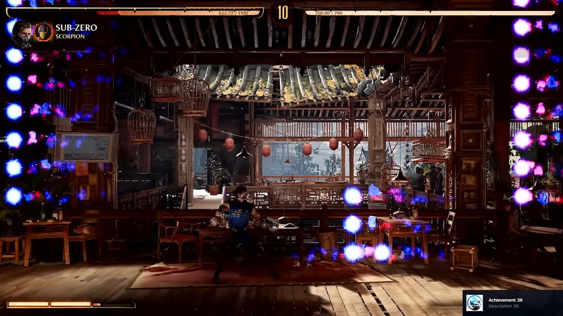 La ventana emergente de Steam se puede ver brevemente en la esquina inferior derecha del video.