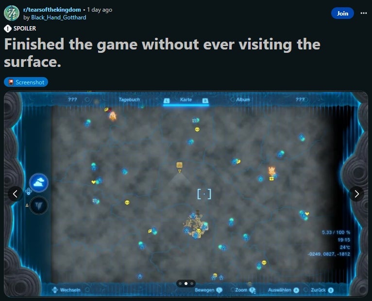 Screenshot: Nintendo / Reddit / Kotaku