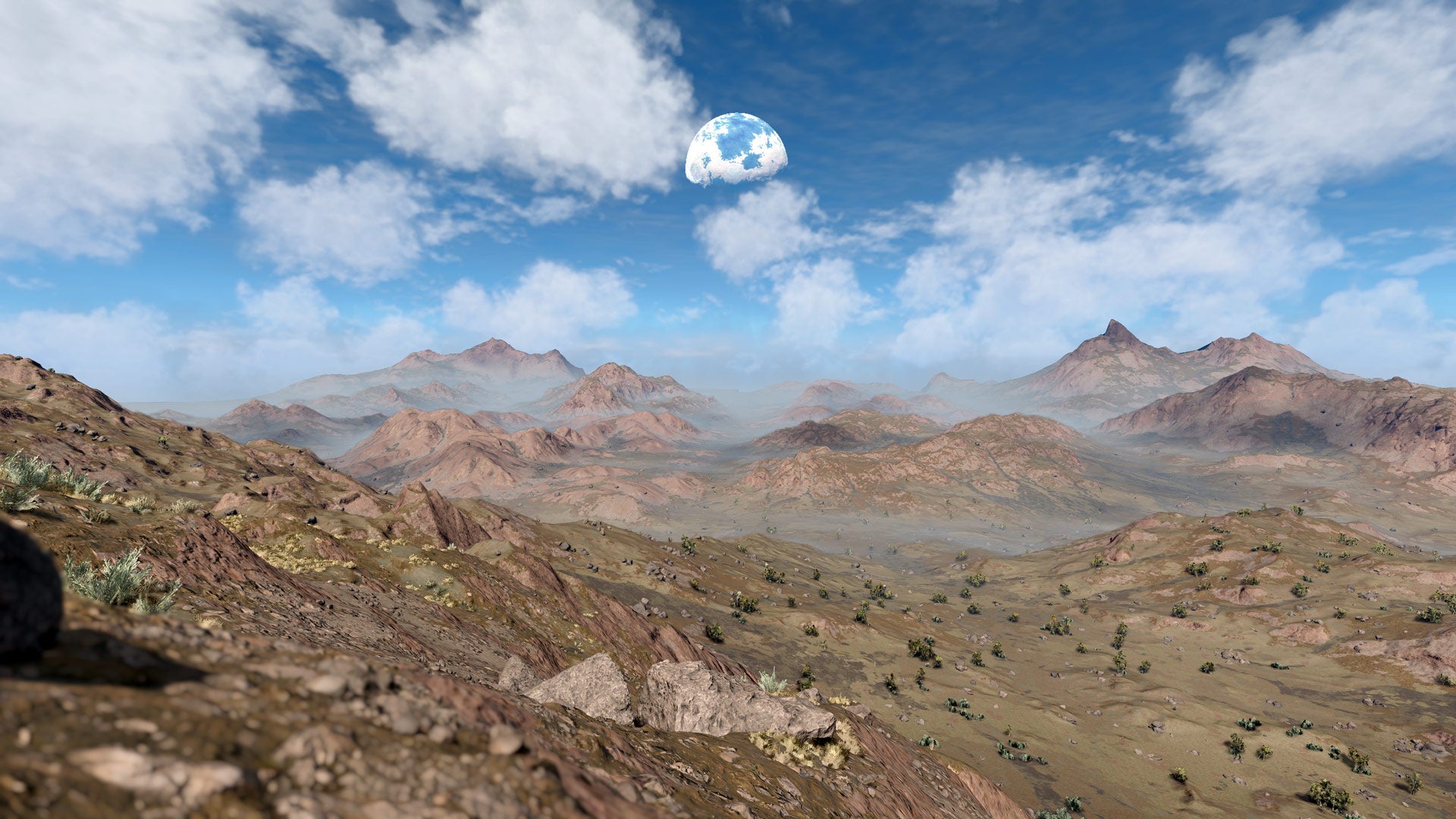 Sí, puedes ir a esa luna, después de una inmersión en el menú y una pantalla de carga o dos.