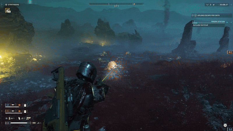 Los cazadores tienen un estilo de movimiento particular que aprenderás a detectar.  