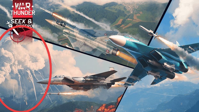 La obra de arte original de War Thunder que presenta la explosión del transbordador.