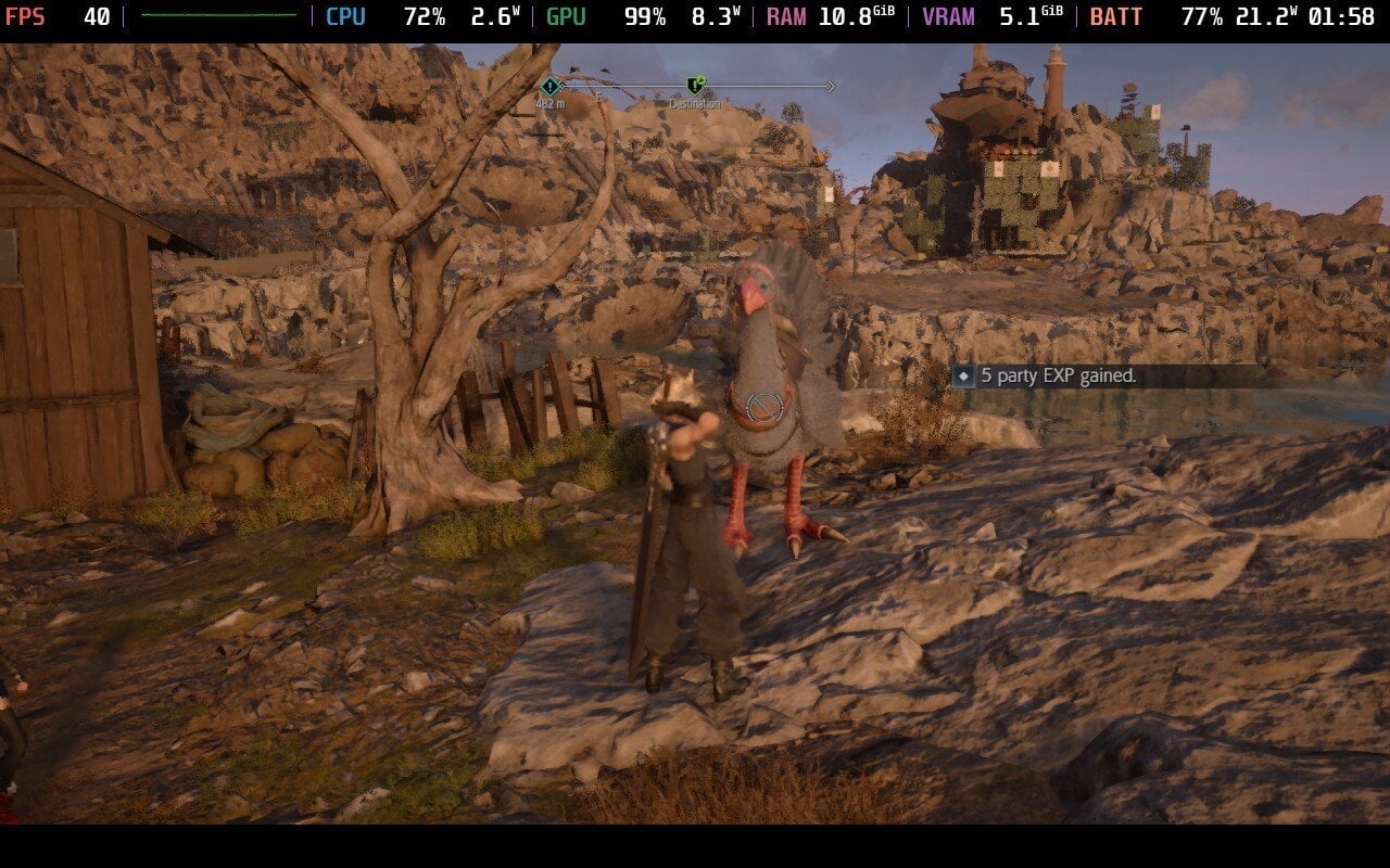 Captura de pantalla tomada en Steam Deck OLED.