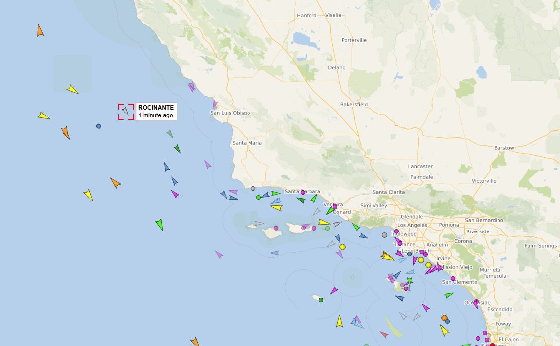 Screenshot: Vesselfinder / Kotaku