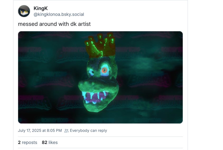 Screenshot: Bluesky / KingK