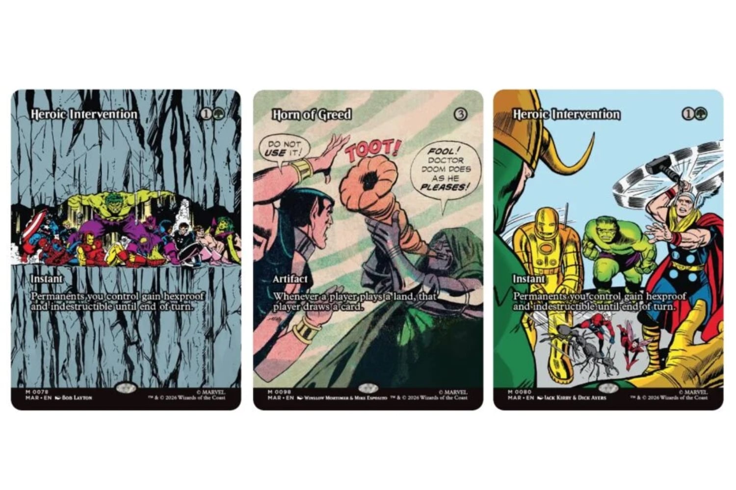 Magic: The Gathering muestra sus primeras 38 cartas de Marvel. Hulk, Doctor Doom y Capitán América adelantan un set que puede cambiar los crossovers del juego