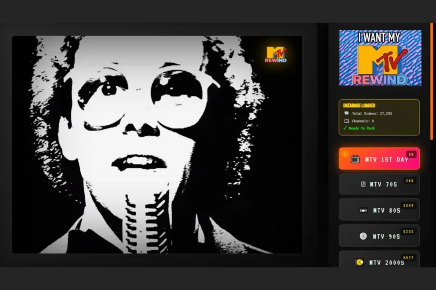 Este simulador de MTV con más de 25.000 videoclips es exactamente lo que no sabías que necesitabas