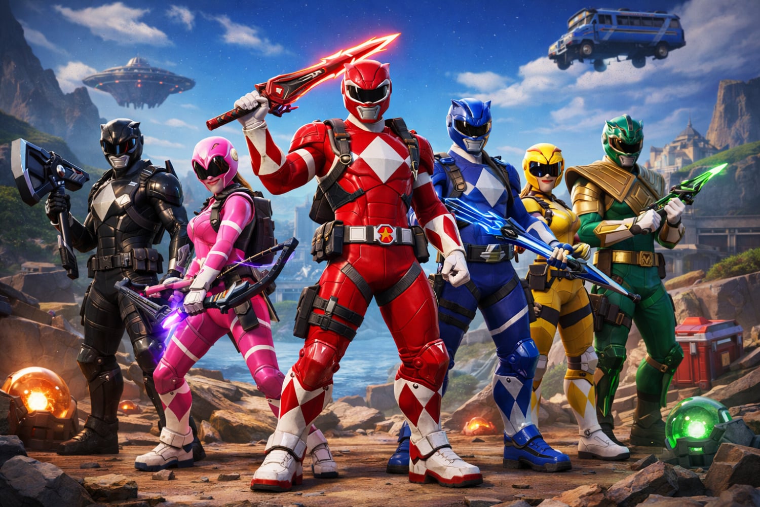 Gemini said ¡Mórfosis en el Battle Royale! El Dino Megazord llega a Fortnite para dominar la Temporada 4