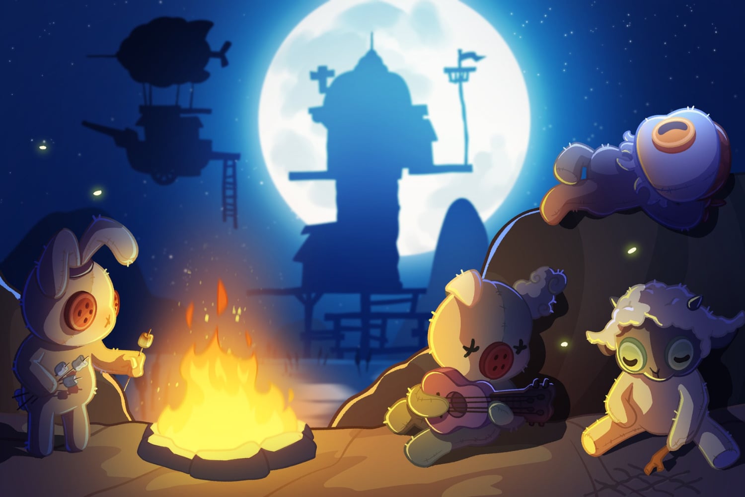 Patchkins Party no tuvo la explosión esperada, así que sus creadores construyeron algo mucho más extraño: una red de webs y minijuegos donde cada personaje intenta sobrevivir fuera de Steam